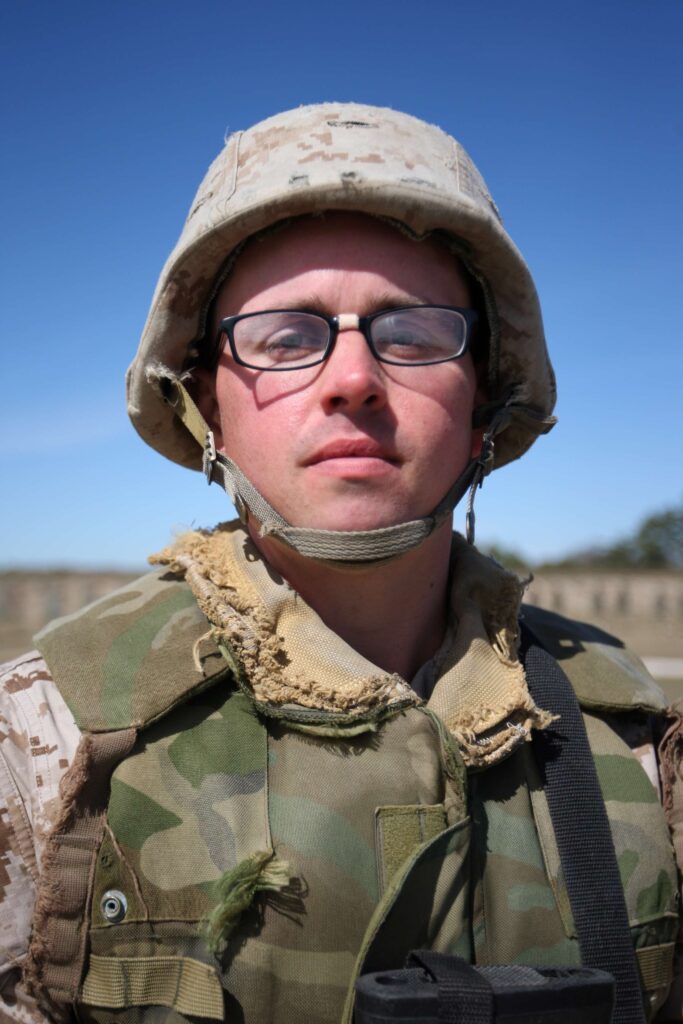 PFC Joshua Rogers had to shed 95 pounds before coming to recruit training. (Photo by Lance Cpl. MaryAnn Hill)